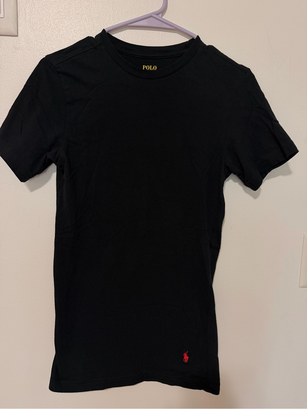 Polo by Ralph Lauren Black Tee with Red Pony Logo